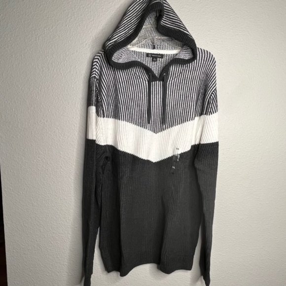 NEW Men's I.N.C. Size XXL Heather Onyx Hoodie Sweater - Picture 2 of 13